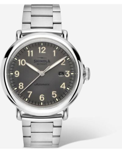 Shinola The Runwell Stainless Steel Automatic Watch - Metallic