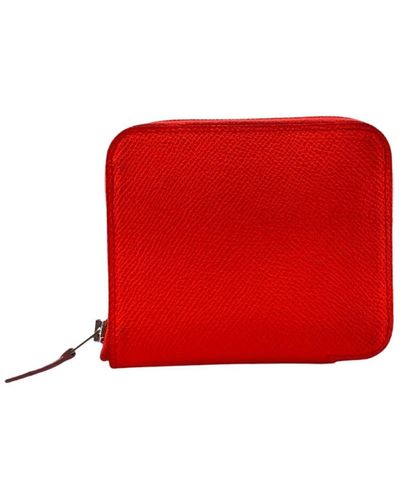 Hermès Silk'in Leather Wallet (pre-owned) - Red