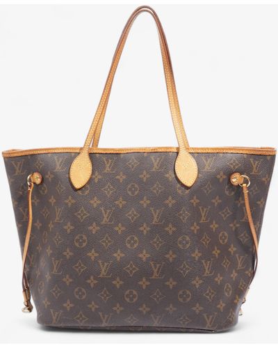 Louis Vuitton Neverfull Monogram Coated Canvas - Brown