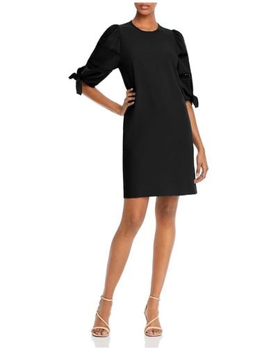 See By Chloé Puff Sleeve Cut-out Shift Dress - Black