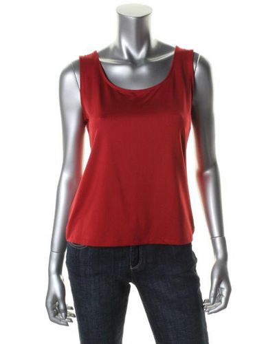 Charter Club Petites Solid Stretch Cami - Red