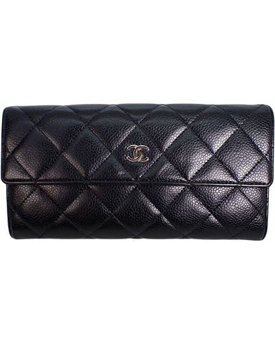Chanel Matelassé Leather Wallet (pre-owned) - Black