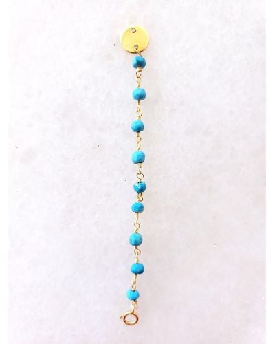 A Blonde and Her Bag Semi-precious Bead Necklace Extender - Blue