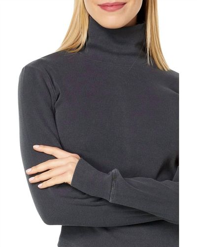 Lamade Ronnie Crop Turtle Neck Tee - Gray