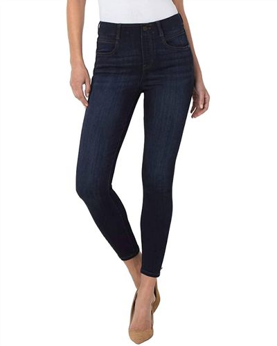 Liverpool Jeans Company Gia Glider Ankle Skinny Eco Jea - Blue