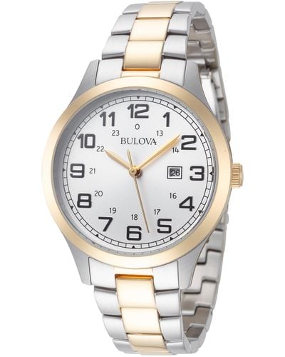 Bulova 98m128 Classic 34mm Quartz Watch - Metallic