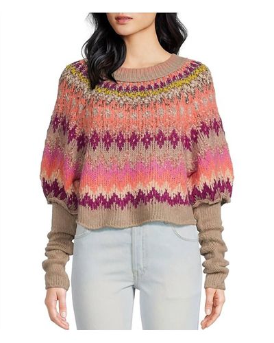 Free People Home For The Holidays Sweater - Red