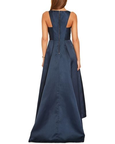 Adrianna Papell Mikado Taffeta Sleeveless Evening Dress - Blue