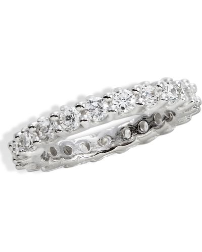 Savvy Cie Jewels Sterling White Cz Ring - Metallic