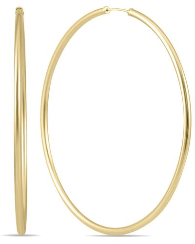Monary 60mm Endless Hoop Earrings 14k Gold - Metallic
