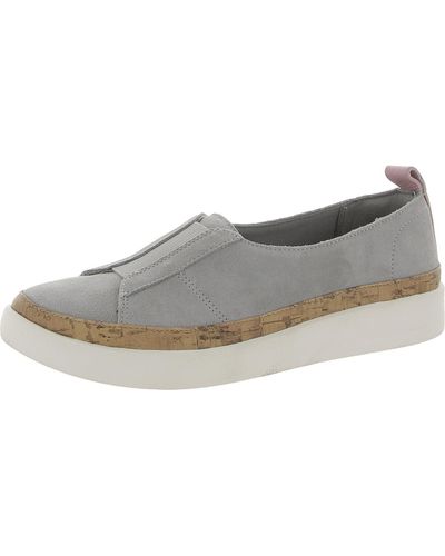 Vionic Levi Suede Slip On Loafers - Gray