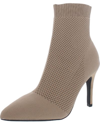 MIA Mckinley Knit Ankle Sock Boot - Natural