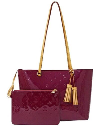 Louis Vuitton Long Beach Leather Tote Bag (pre-owned) - Purple