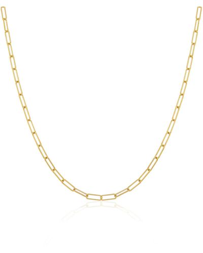 The Lovery Mini Paperclip Necklace - Metallic