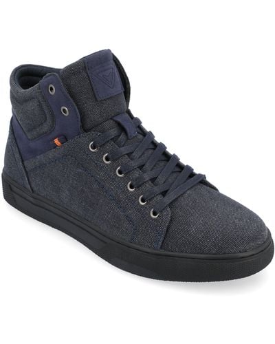 Vance Co. Justin High Top Sneaker - Blue