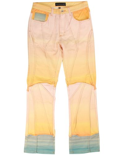 Who Decides War Colored Sunset Pants - Yellow