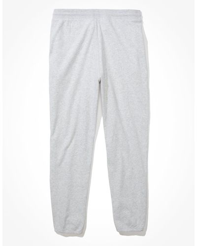 American Eagle Outfitters Ae Low-rise Fleece Boyfriend jogger - White
