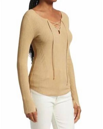 Rag & Bone Carrie Lace Up Vee Ls - Natural