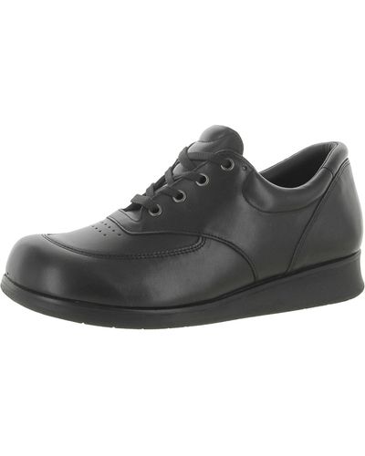 Drew Fiesta Leather Lace Up Oxfords - Black