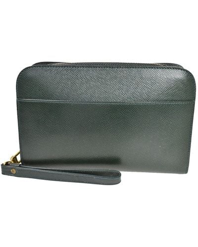 Louis Vuitton Baikal Leather Clutch Bag (pre-owned) - Green