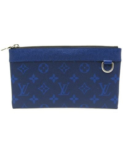 Louis Vuitton Discovery Canvas Clutch Bag (pre-owned) - Blue