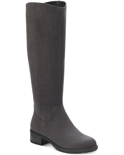 Style & Co. Graciee Faux Leather Tall Knee-high Boots - Black