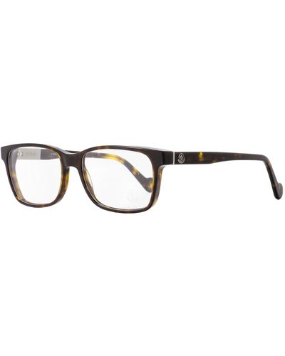 Moncler Eyeglasses Ml5012 Dark Havana 54mm - Black