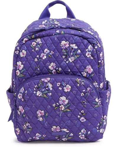 Vera Bradley Outlet Cotton Essential Backpack - Purple