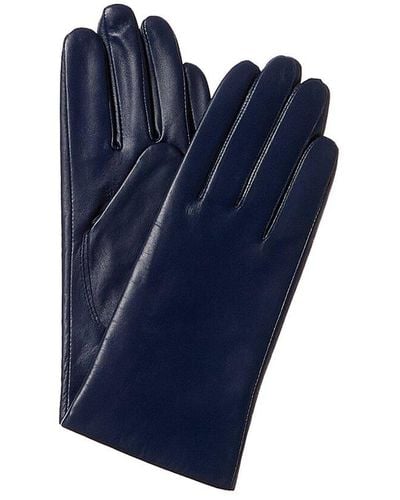 Phenix Lined Leather Gloves - Blue