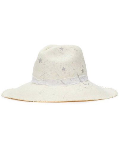Sensi Studio Panama Hat In Star Constellation - White