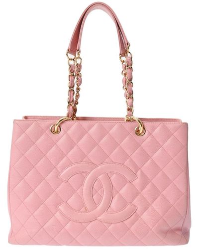 Chanel Leather Tote Bag (pre-owned) - Pink