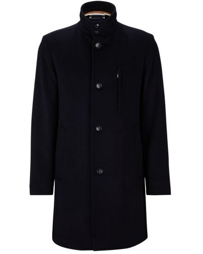 BOSS Slim-fit Formal Coat - Blue