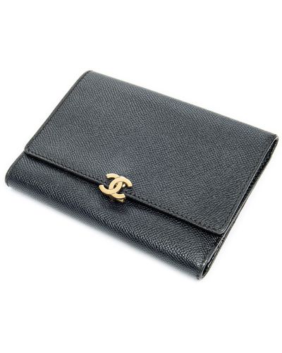 Chanel Cc Trifold Wallet - Gray