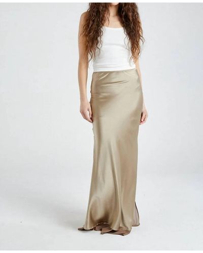 Beryll Helena Silk Skirt - Natural