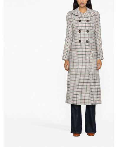 See By Chloé Long Wool Coat - White