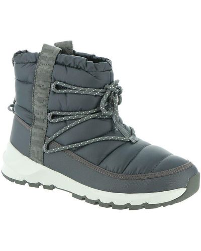 The North Face Thermoball Nf0a4azg0co Gray Snow Boots Size Us 11 Cat95 - Blue