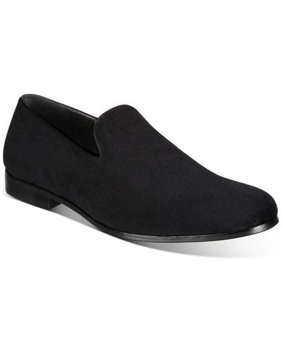 Alfani Zion Velvet Lifestyle Loafers - Black