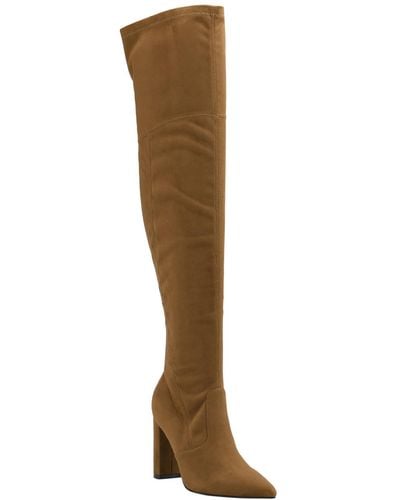Marc Fisher Lezli 2 Faux Suede Tall Over-the-knee Boots - Brown