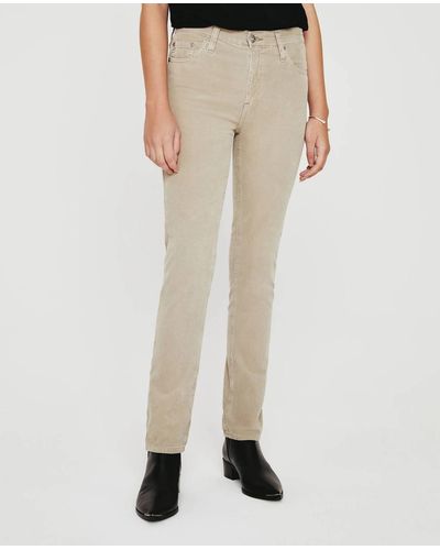 AG Jeans Mari High Rise Straight Jeans - Natural