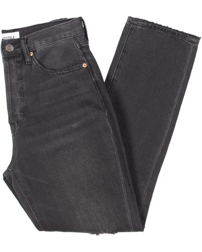 Pistola Keaton High Rise Slim Straight Leg Jeans - Black