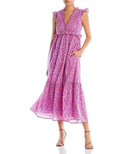 brand: Banjanan Constance Ruffled Long Maxi Dress - Pink