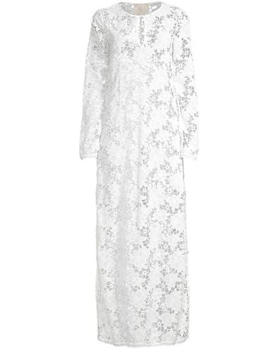 Johnny Was Garden Lace Maxi Dress - White