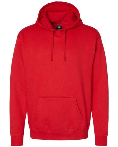 Hanes Perfect Fleece Hooded Sweatshirt - Red