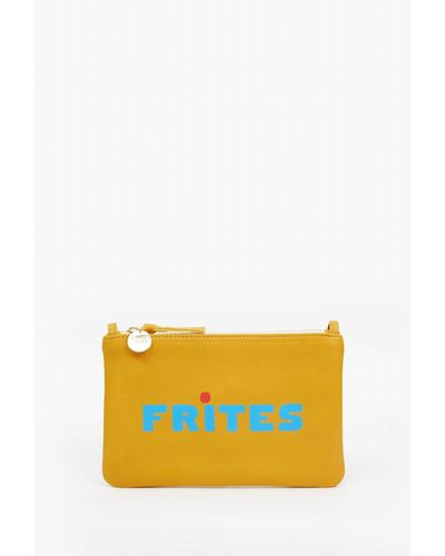Clare V. Wallet Clutch With Tabs - Yellow