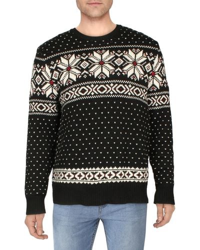 Polo Ralph Lauren Pullover Fair Isle Crewneck Sweater - Black