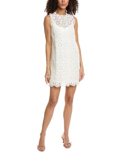 Ted Baker Crochet Lace Shift Dress - White
