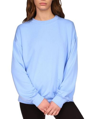 Sanctuary Come Over Comfy Cozy Sweatshirt - Blue