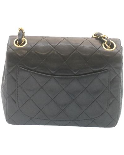 Chanel Timeless Leather Shoulder Bag (pre-owned) - Gray