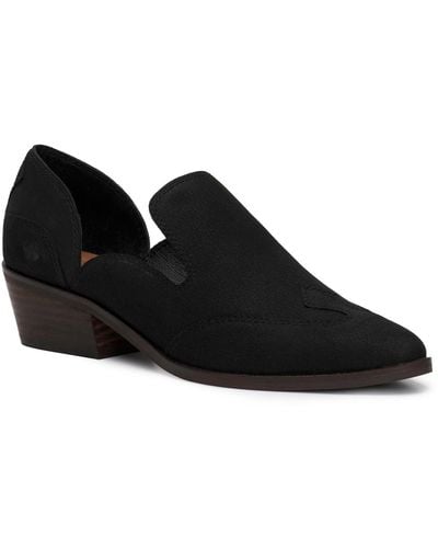 Lucky Brand Merlyin Leather Slip-on Loafers - Black