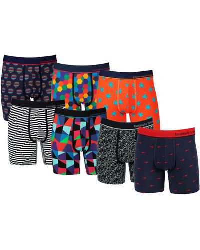Unsimply Stitched Boxer Brief 7 Pack - Black